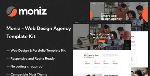 Moniz – Web Design Agency Elementor Template Kit