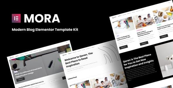 Mora – Modern Blog Elementor Template Kit Mora – Modern Blog Elementor Template Kit