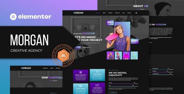 Morgan – Creative Agency & Portfolio Elementor Template Kit Morgan – Creative Agency & Portfolio Elementor Template Kit