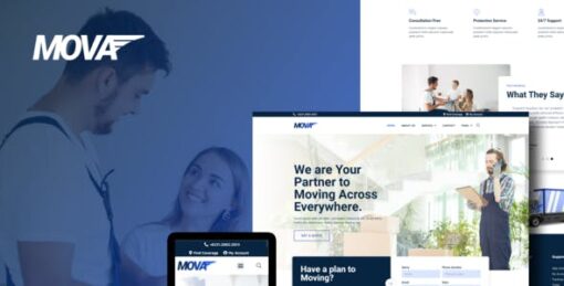 Mova – Moving Company Elementor Template Kit