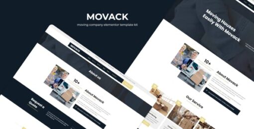 Movack – Moving Company Elementor Template Kit