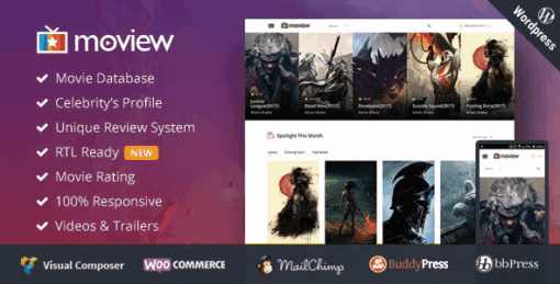 Moview – Responsive Film Video Db & Review Theme