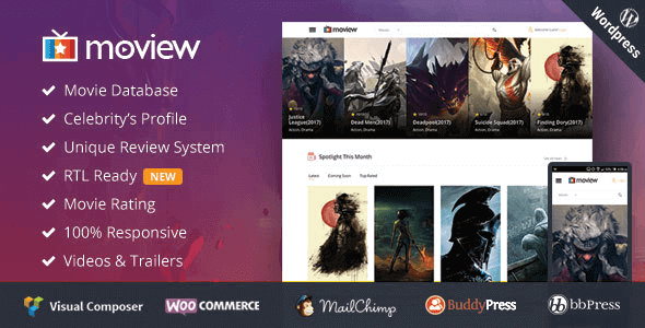 Moview – Responsive Film Video Db & Review Theme Moview – Responsive Film Video Db & Review Theme