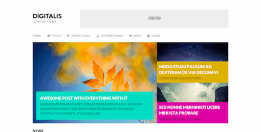 Digitalis – Premium Blog + Ecommerce WordPress Theme