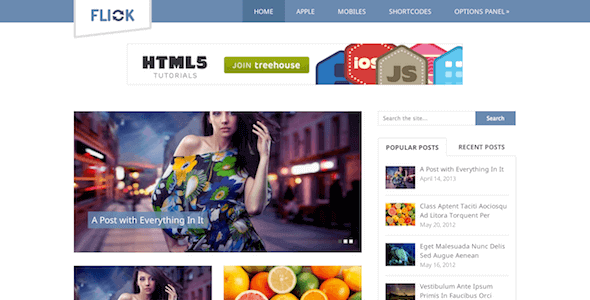 Flick – Media-Oriented Responsive WordPress Theme Flick – Media-Oriented Responsive WordPress Theme