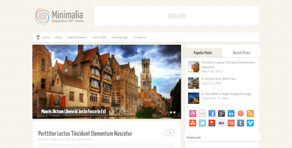Minimalia – Fully Responsive Blog WordPress Theme Minimalia – Fully Responsive Blog WordPress Theme