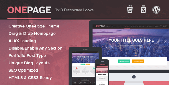 Onepage – Portfolio And Business WordPress Theme Onepage – Portfolio And Business WordPress Theme