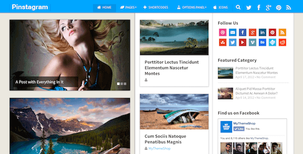Pinstagram – Pinterest Inspired WordPress Theme Pinstagram – Pinterest Inspired WordPress Theme