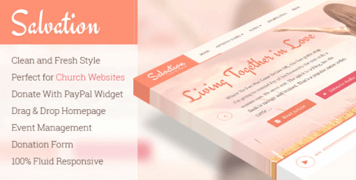 Salvation – Resposnive Church WordPress Theme