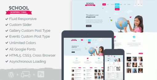 School – WordPress Theme For Schools And Other Educational Programs