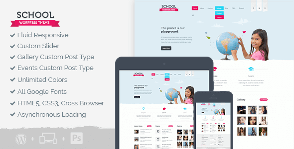 School – WordPress Theme For Schools And Other Educational Programs School – WordPress Theme For Schools And Other Educational Programs