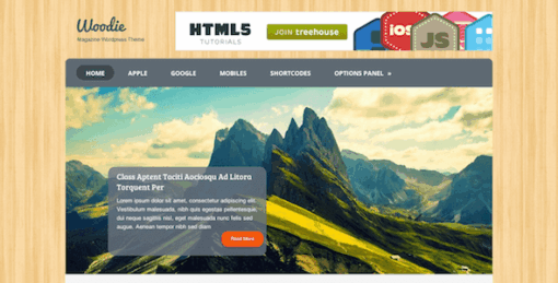 Woodie – Tri-Column, Multipurpose WordPress Theme
