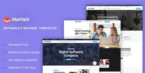 Muntech – Software & IT Solutions Elementor Template Kit