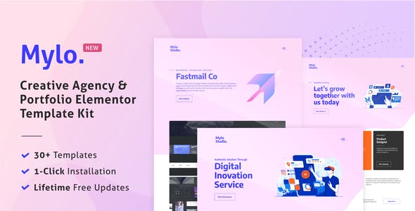 Mylo – Creative Agency & Portfolio Template Kit Mylo – Creative Agency & Portfolio Template Kit