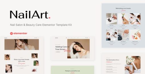 Nailart – Nail Salon & Beauty Care Elementor Template Kit