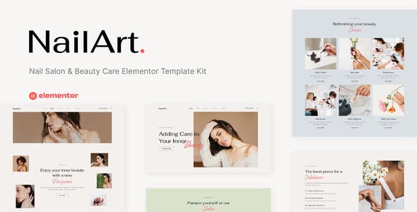 Nailart – Nail Salon & Beauty Care Elementor Template Kit Nailart – Nail Salon & Beauty Care Elementor Template Kit