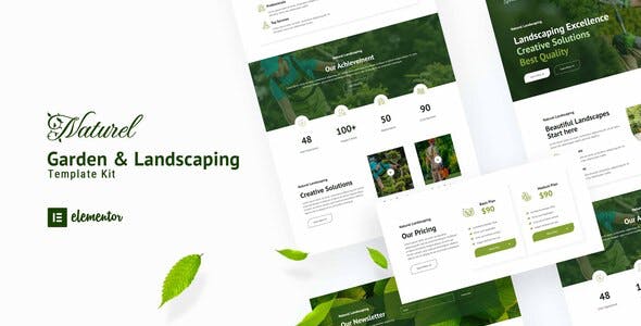 Naturel Garden & Landscaping Elementor Template Kit Naturel Garden & Landscaping Elementor Template Kit