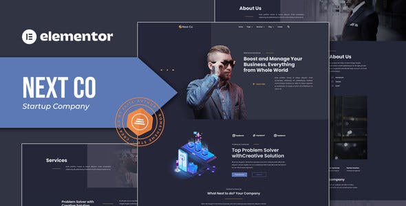 Next Co – Startup Company Elementor Template Kit Next Co – Startup Company Elementor Template Kit