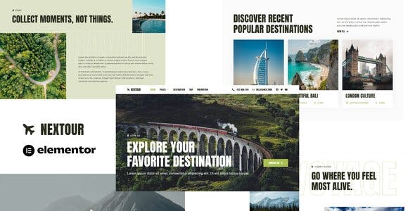Nextour – Tour Guide & Travel Agency Elementor Template Kit Nextour – Tour Guide & Travel Agency Elementor Template Kit