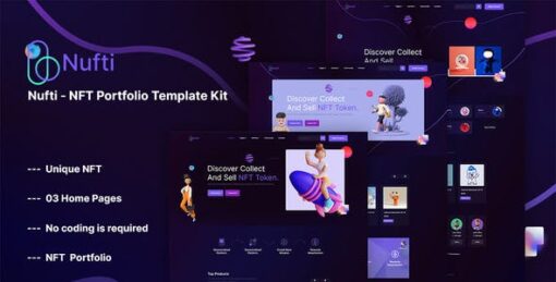 Nufti – NFT Collections Elementor Template Kit