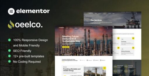 Oeelco – Oil Company & Industrial Elementor Template Kit