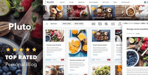 Pluto – Clean Personal WordPress Masonry Blog Theme