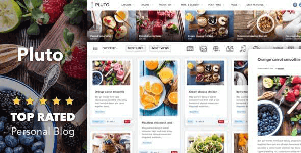 Pluto – Clean Personal WordPress Masonry Blog Theme Pluto – Clean Personal WordPress Masonry Blog Theme