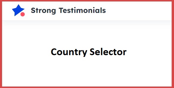 Strong Testimonials Country Selector Strong Testimonials Country Selector
