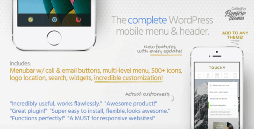 Touchy – WordPress Mobile Menu Plugin