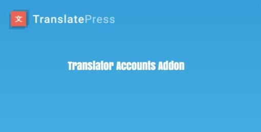 TranslatePress – Translator Accounts Add-on