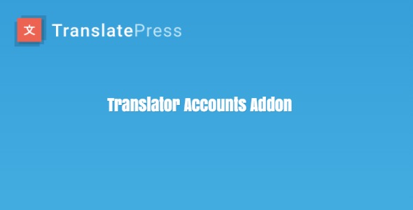 TranslatePress – Translator Accounts Add-on TranslatePress – Translator Accounts Add-on