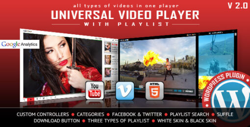 Universal Video Player – YouTube, Vimeo and Self-Hosted Videos