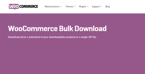 Woocommerce Bulk Download