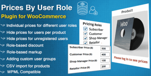 Woocommerce Prices By User Role