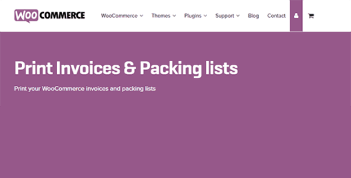 Woocommerce Print Invoices Packing List