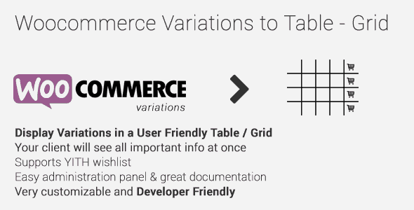 Woocommerce Variations To Table-Grid Woocommerce Variations To Table-Grid