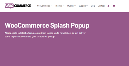 Woocommerce Splash Popup