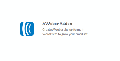 WPForms – Aweber addon