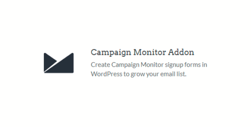 WPForms – Campaign Monitor addon