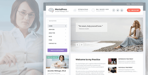Mentalpress – Wp Theme For Your Medical Or Psychology Website.