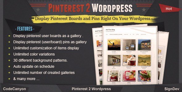Pinterest To WordPress Plugin Pinterest To WordPress Plugin