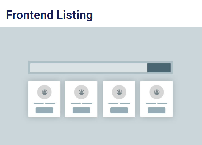 User Registration Frontend Listing User Registration Frontend Listing