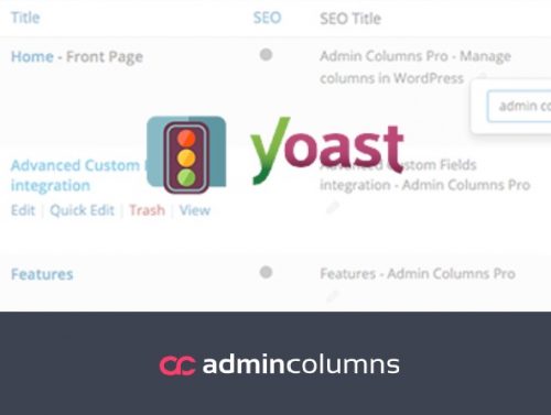 Admin Columns Pro – Yoast SEO