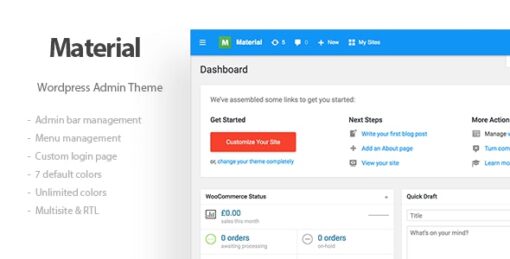 Admin Theme – Material