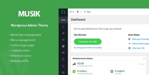 Admin Theme – Musik