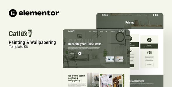 Catlux – Painting & Wallpapering Elementor Template Kit Catlux – Painting & Wallpapering Elementor Template Kit