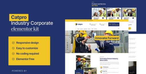 Catpro – Industry Corporate Elementor Template Kit