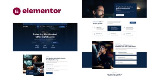 Cekal – Cyber Security & IT Service Elementor Template Kit