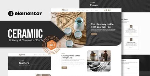 Ceramiic – Pottery & Ceramics Studio Elementor Template Kit