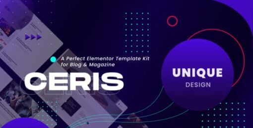 Ceris – Blog & Magazine Elementor Template Kit